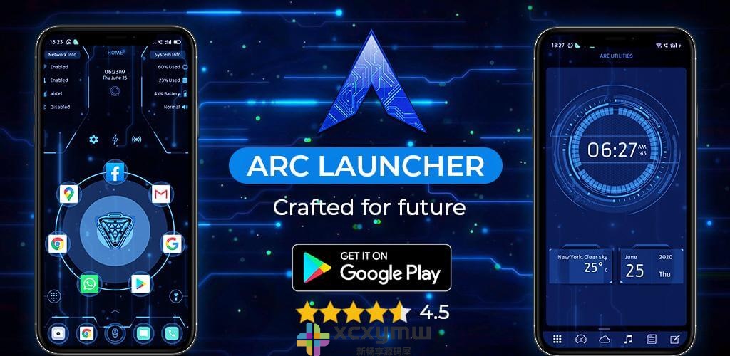 图片[1]-Arc Launcher v50.0 | 酷炫科幻未来启动器、解锁高级版[安卓版]-新畅享源码屋